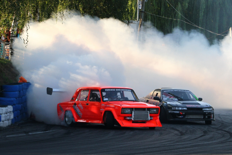 Béres Szabolcs a Gpforticket Kiss The Wall Retro Drift Kupáról