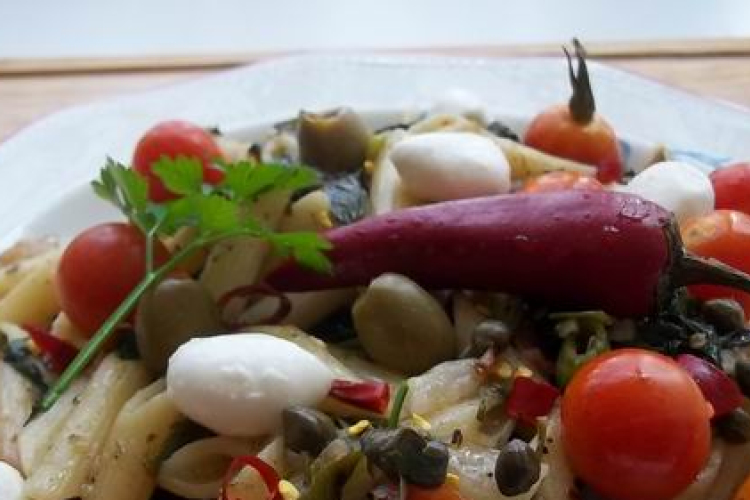 Baconös-fokhagymás penne